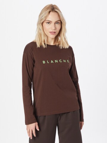 Blanche - Camiseta en marrón: frente