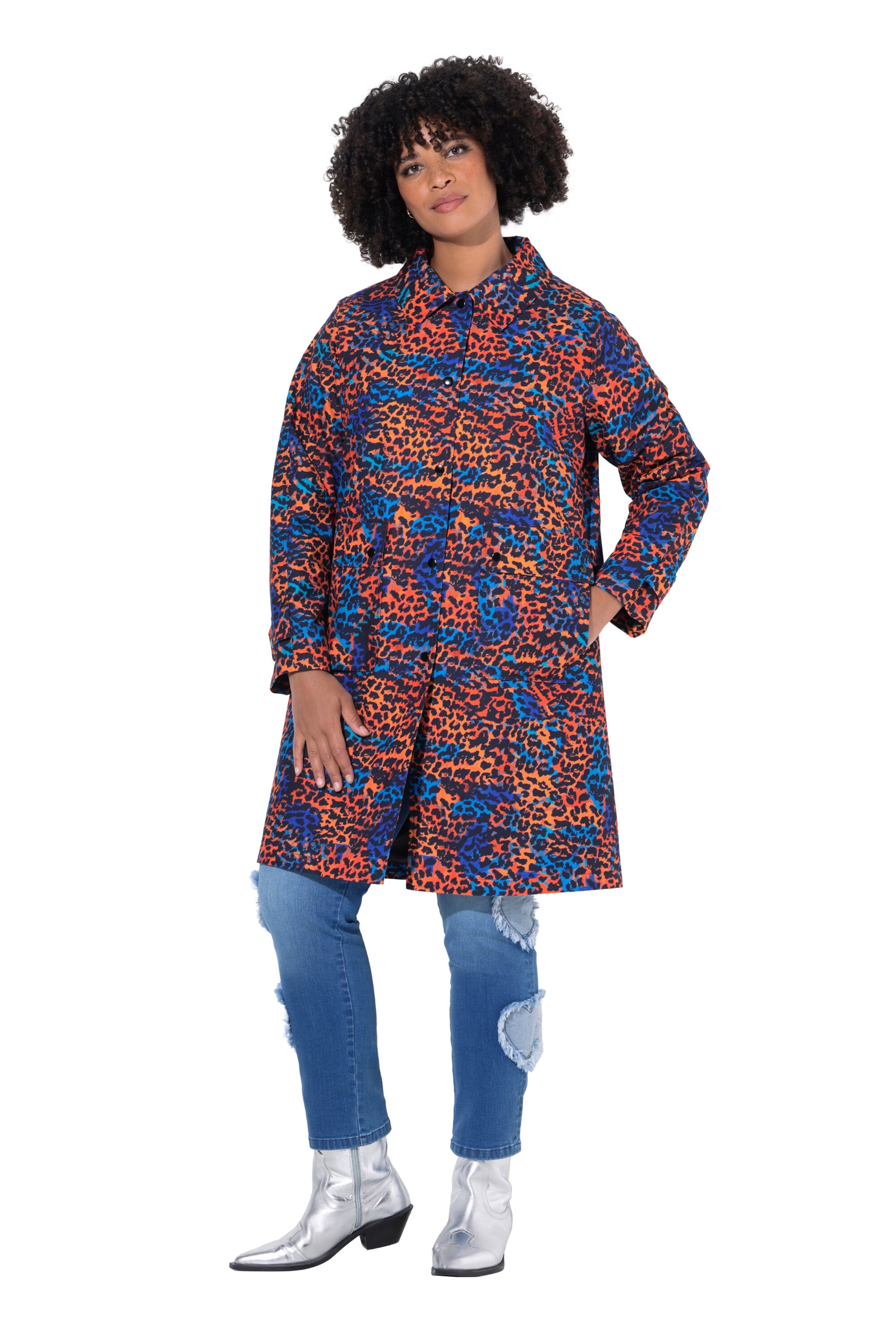 Angel of Style Tussenmantel in Oranje: voorkant