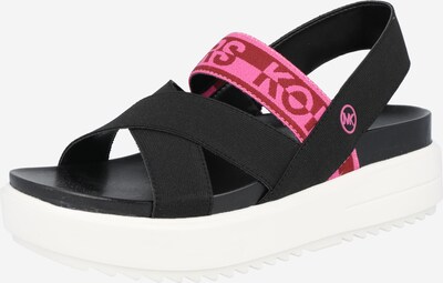 MICHAEL Michael Kors Sandale 'LARSON' u roza / tamno crvena / crna, Pregled proizvoda