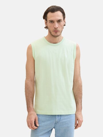 T-Shirt TOM TAILOR en vert : devant