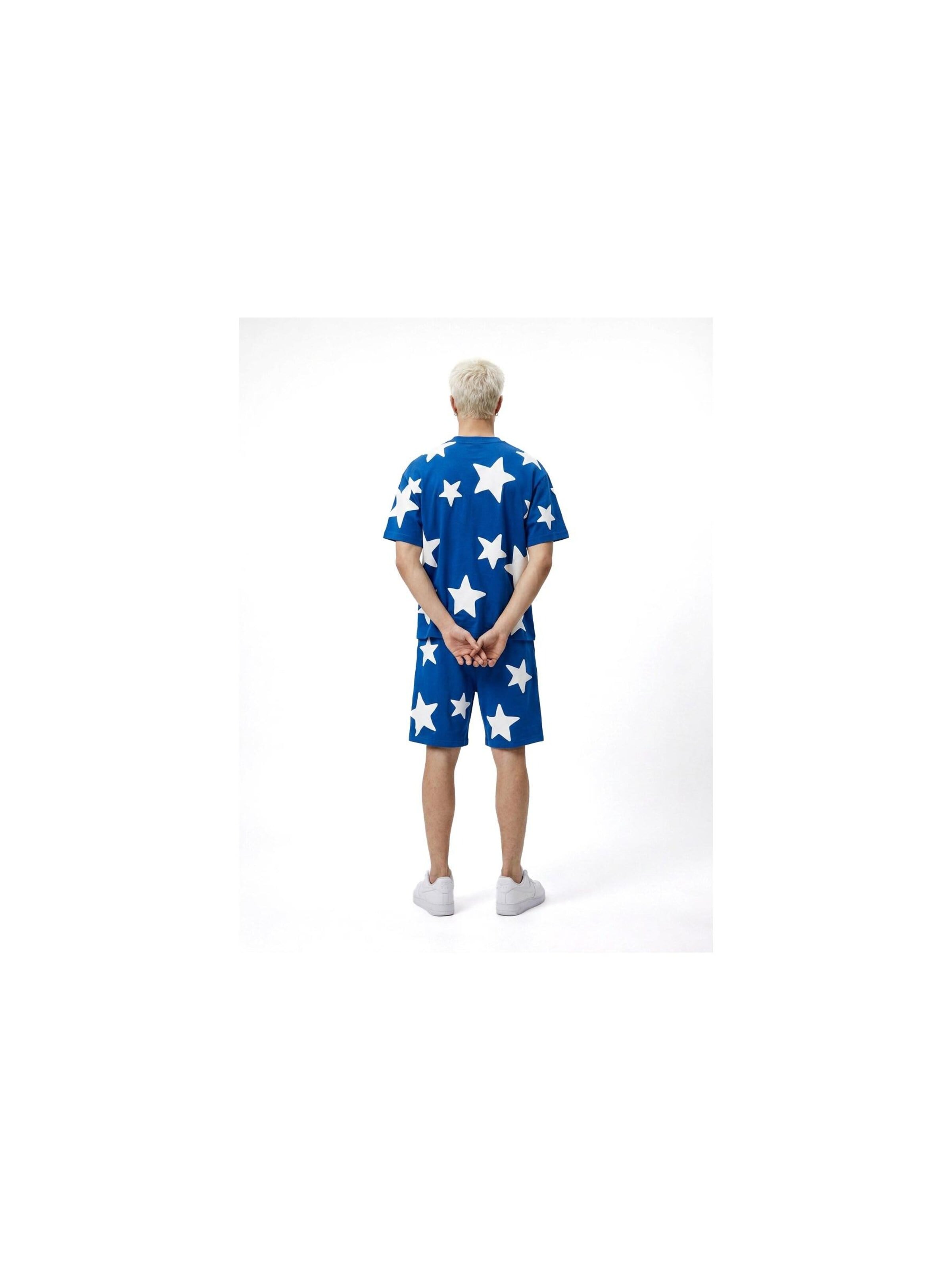 OVER STREET - Camiseta 'Camiseta royal falling stars oversized tee' en azul