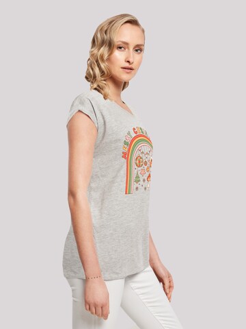 T-shirt 'Merry Christmas Cozy Vibes' F4NT4STIC en gris
