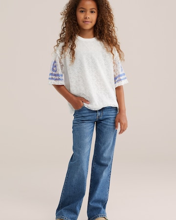WE Fashion Flared Jeans in Blauw