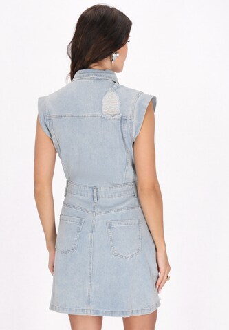 Robe-chemise faina en bleu