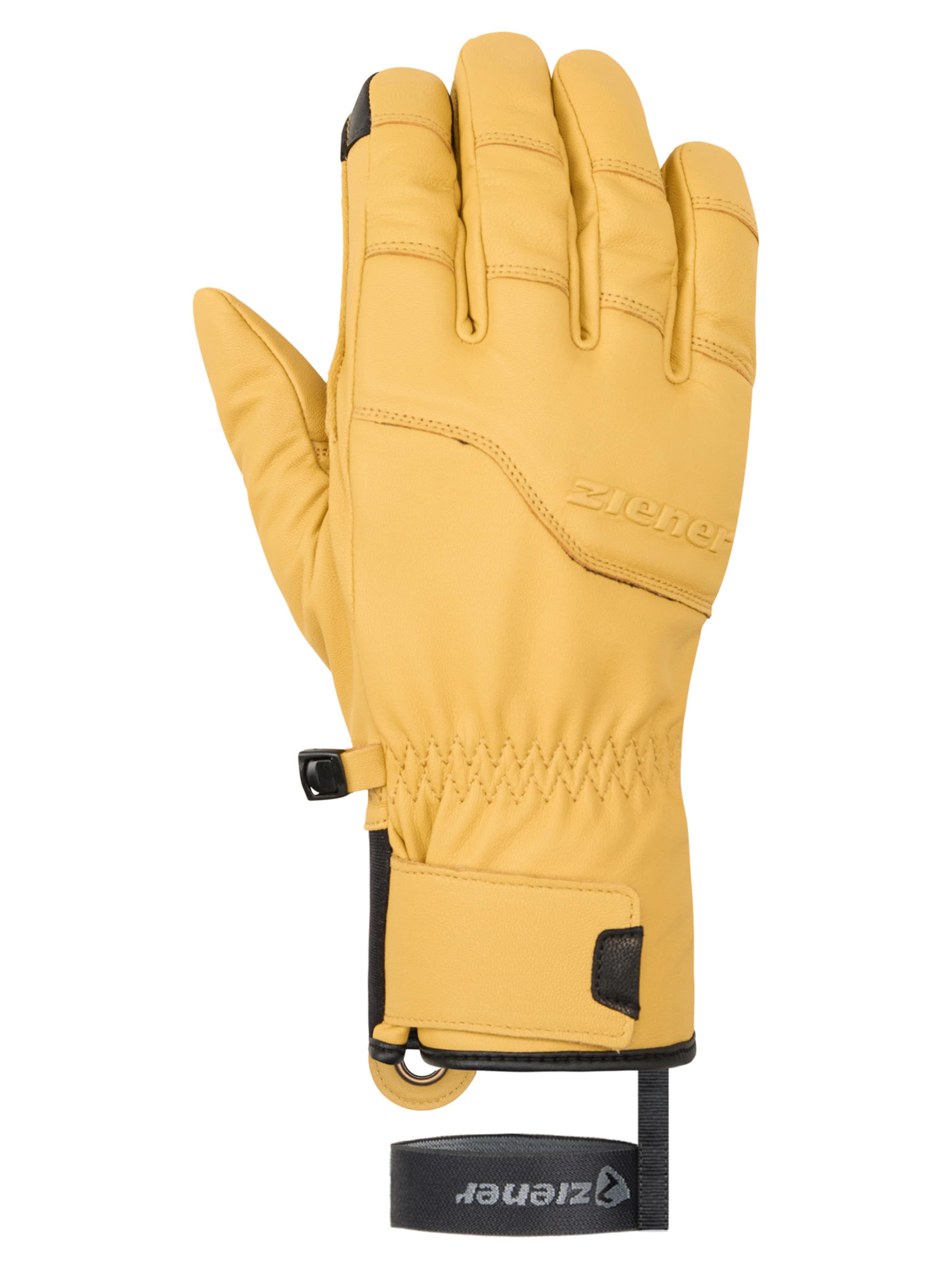 ZIENER Athletic Gloves 'Gismon' in Yellow: front