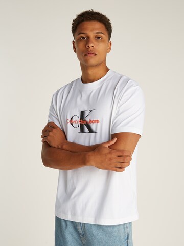 Calvin Klein Jeans Koszulka w kolorze biały: przód