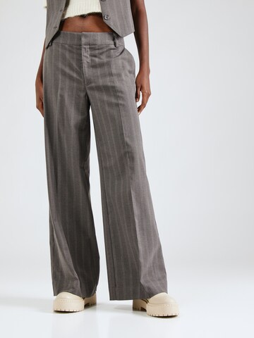 Wide Leg Pantalon à plis 'Tito' My Essential Wardrobe en gris : devant