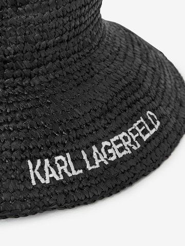 Karl Lagerfeld Шапка с периферия в черно