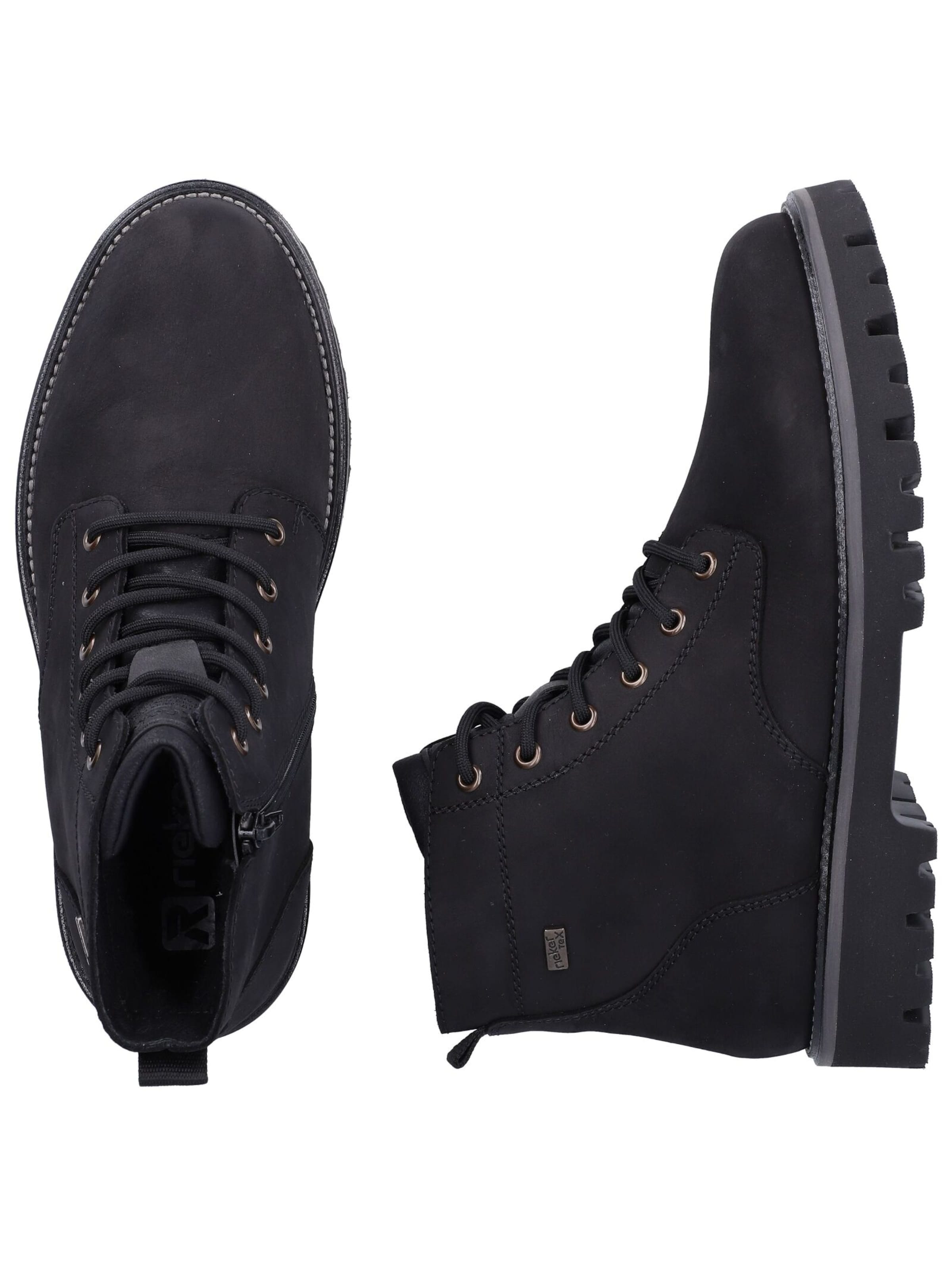 Rieker Schnürboots in Schwarz