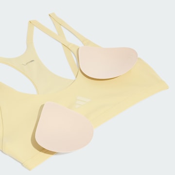 dzeltens ADIDAS PERFORMANCE Bezvīļu Sporta krūšturis 'Optime Workout'