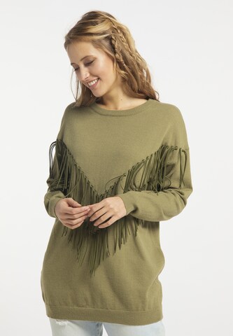 usha FESTIVAL Sweater in Green: front