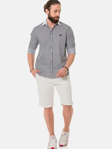 Coupe slim Chemise 'CH192' CIPO & BAXX en noir