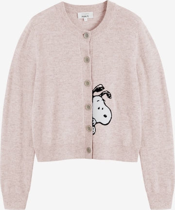 Chinti & Parker Cardigan 'Sneeky Snoopy' i pink: forside