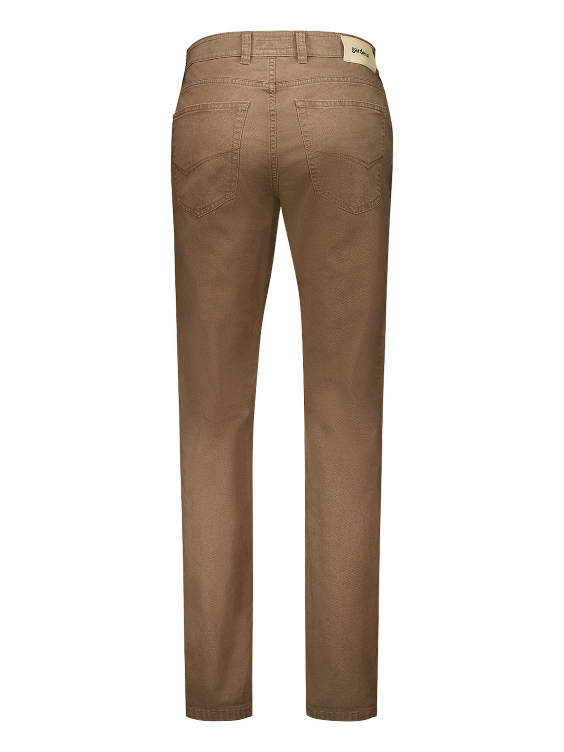 Gardeur Slim fit Trousers 'Bill' in Brown