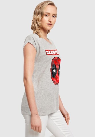 ABSOLUTE CULT Shirt 'Deadpool - Camo Head' in Grey