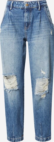 ONLY Tapered Pleated Jeans 'TRACY' in Blue: front