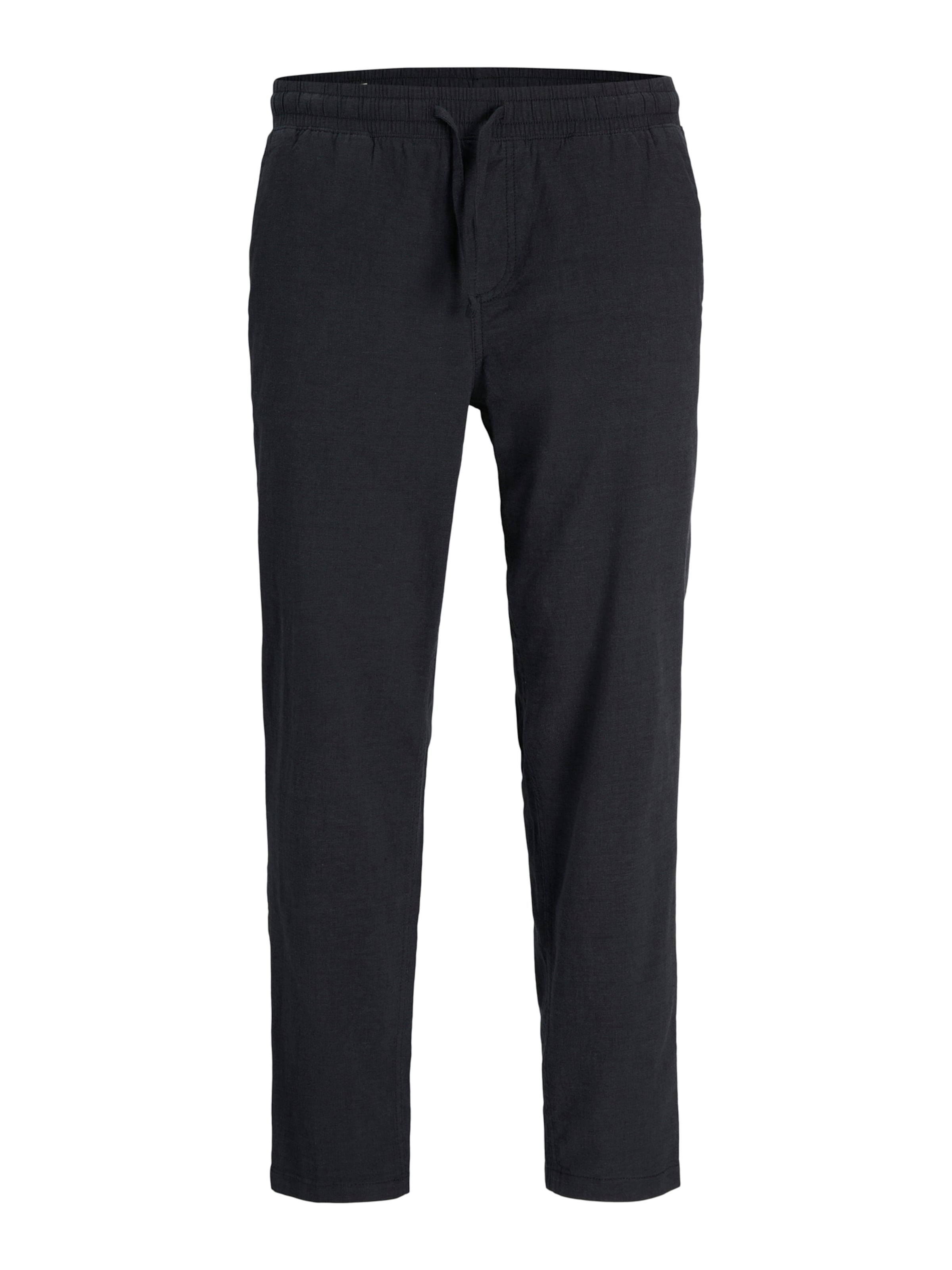 Jack & Jones Plus Tapered Pants 'JPSTACE BREEZE' in Black: front