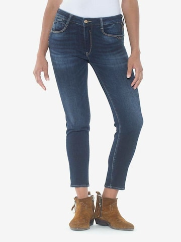 Le Temps Des Cerises Slimfit Jeans in Blauw: voorkant