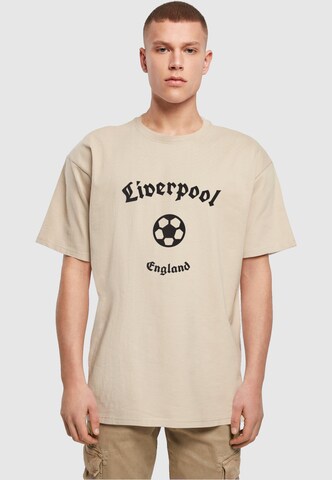 Merchcode Shirt ' Liverpool' in Beige: voorkant