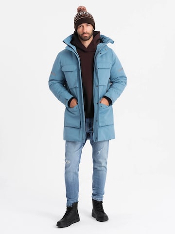 Ombre Winter jacket 'OM-Jalj-0169' in Blue