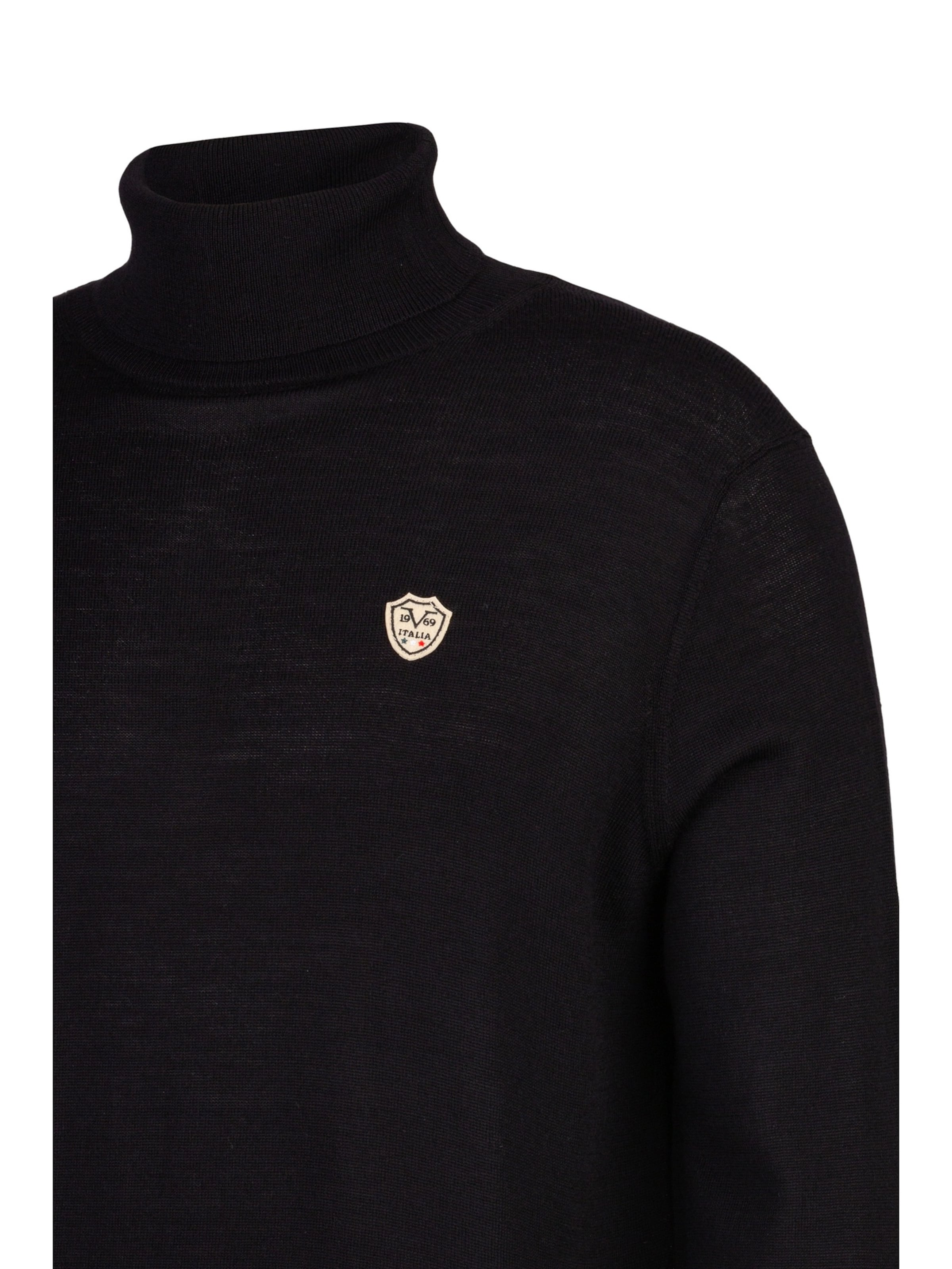 19V69 ITALIA Pullover 'Tony' in Schwarz