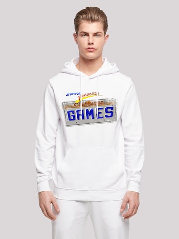 F4NT4STIC Sweatshirt 'California Games Plate' in Wit: voorkant