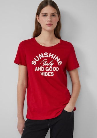 T-shirt s.Oliver en rouge : devant