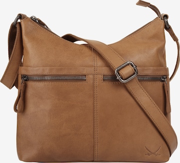 Sac à bandoulière SANSIBAR en marron : devant
