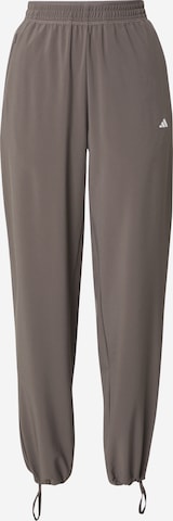 ADIDAS PERFORMANCE Wide leg Sportbroek in Grijs: voorkant