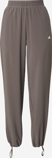 ADIDAS PERFORMANCE Pantalon de sport en gris foncé / blanc cassé, Vue avec produit