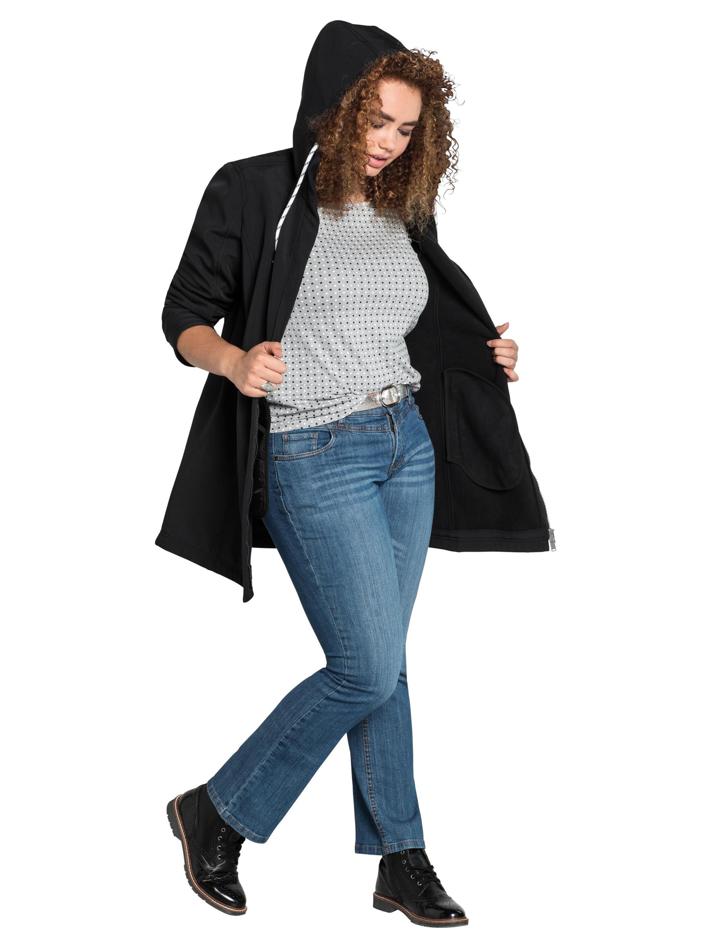 juoda SHEEGO Demisezoninis paltas