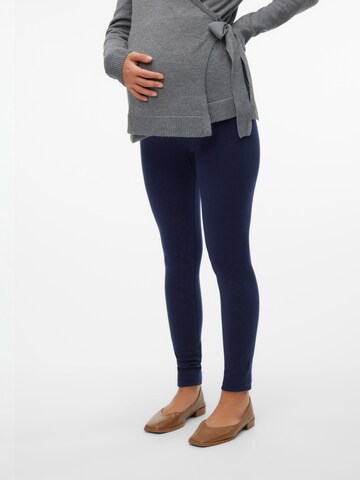 Skinny Leggings 'MLAlanis' di MAMALICIOUS in blu: frontale