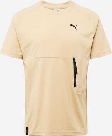 T-Shirt fonctionnel PUMA en marron : devant