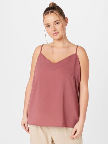 ONLY Carmakoma Bluse 'LUXMIE' i rosa: forside