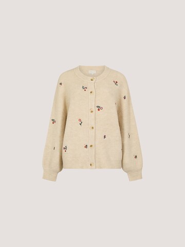 Cardigan ' ' Apricot en gris