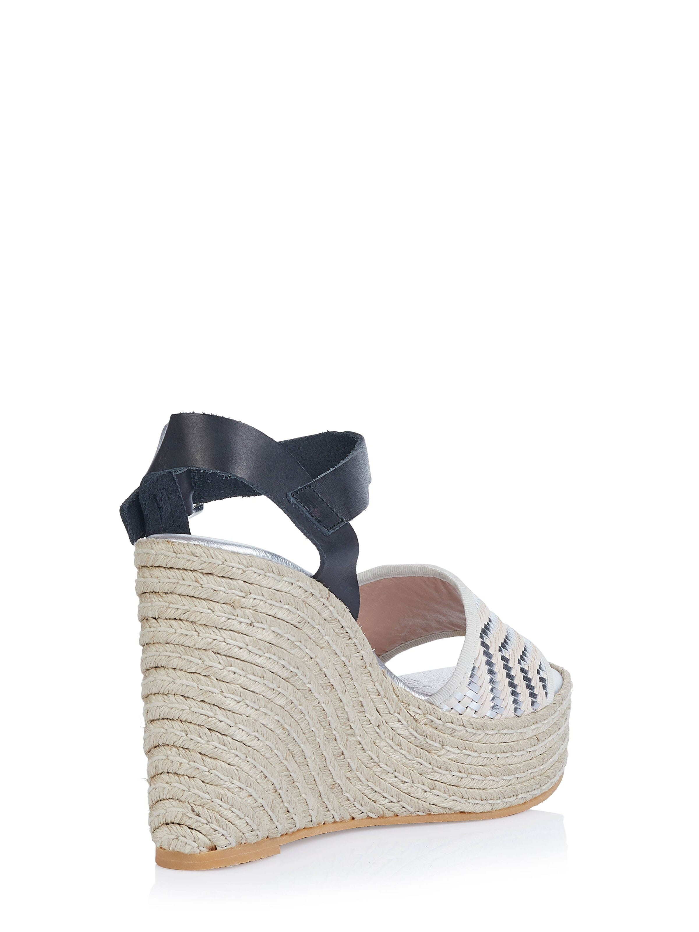 POLLINI Pumps 'Pollini Sandale' i sølv