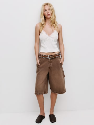 Pull&Bear Toppi värissä valkoinen: etupuoli