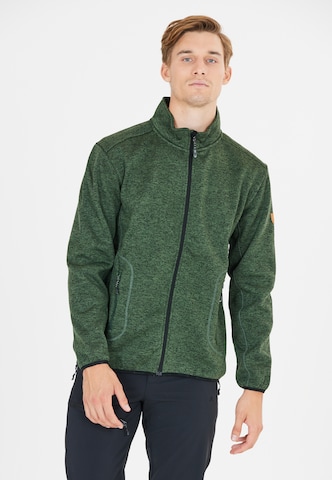 Whistler Fleece jas in Groen: voorkant