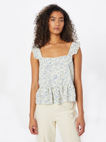 SISTERS POINT - Top 'GNIA' en beige: frente