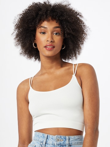 Top 'CINDY' di BDG Urban Outfitters in bianco: frontale