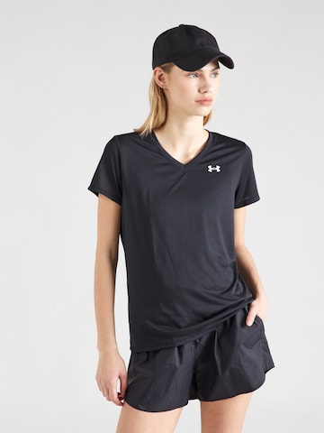 UNDER ARMOUR Λειτουργικό μπλουζάκι σε μαύρο: μπροστά