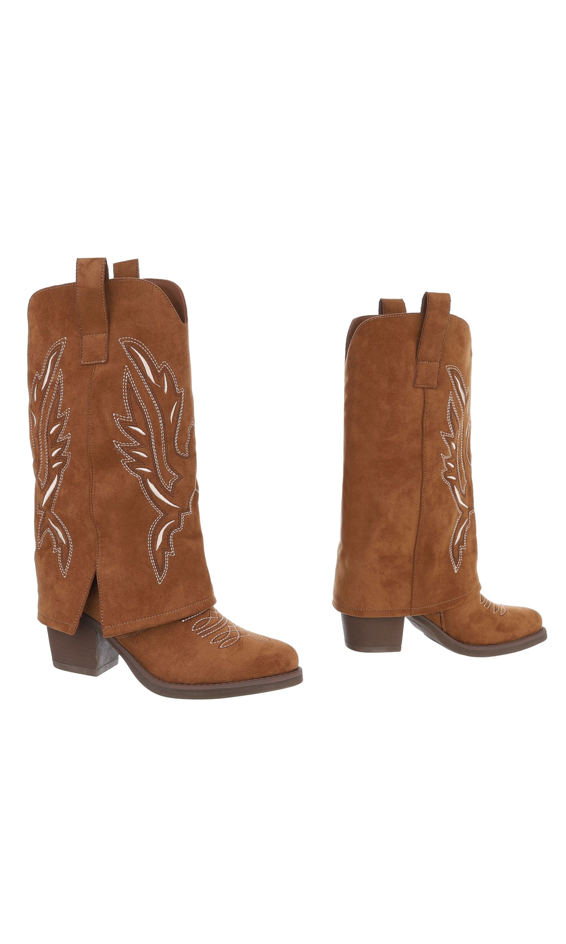 Ital-Design Cowboy Boots in Brown