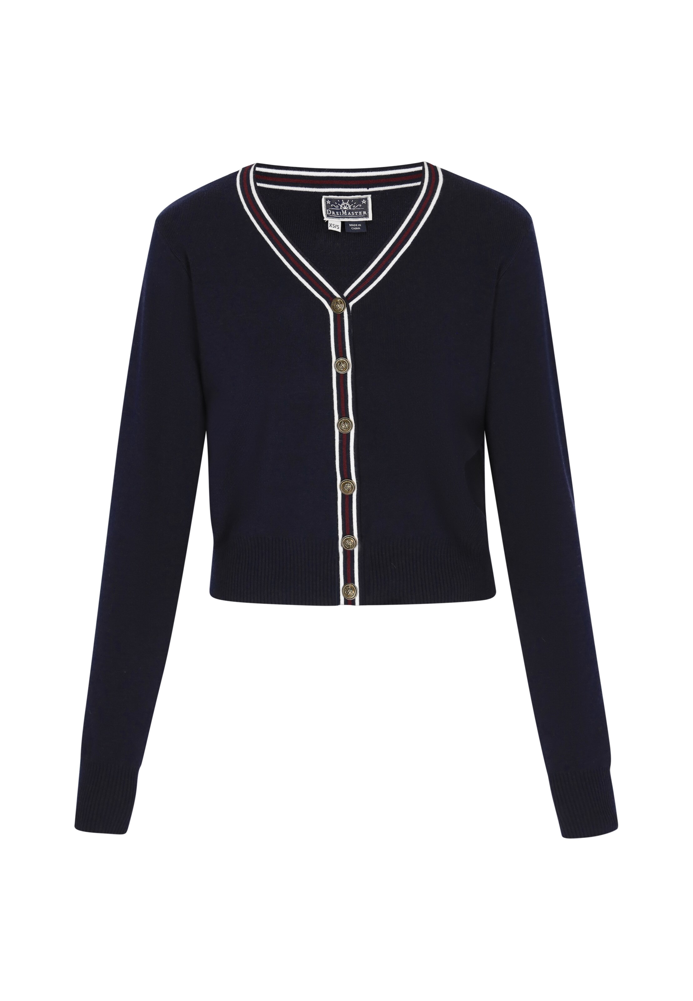 DreiMaster Maritim Kardigan – modrá: přední strana