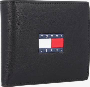 Tommy Jeans Portemonnaie 'Heritage' in Schwarz