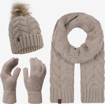 Rock Creek Beanie in Beige: front