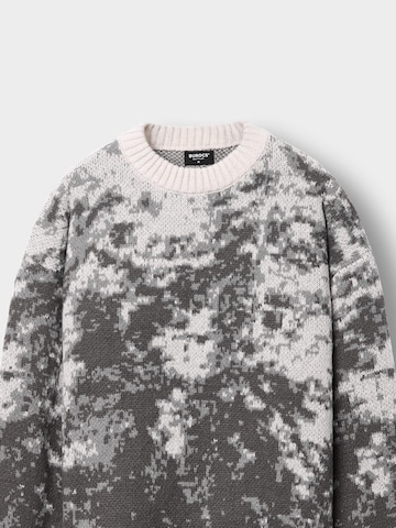 Burocs Sweater 'Pixel' in Grey