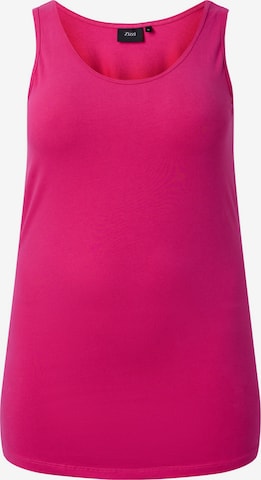 Zizzi Top in Pink: front