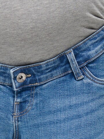 Only Maternity Široký strih Džínsy - Modrá