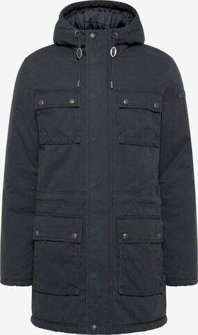 DreiMaster Vintage Winterparka in Blauw: voorkant