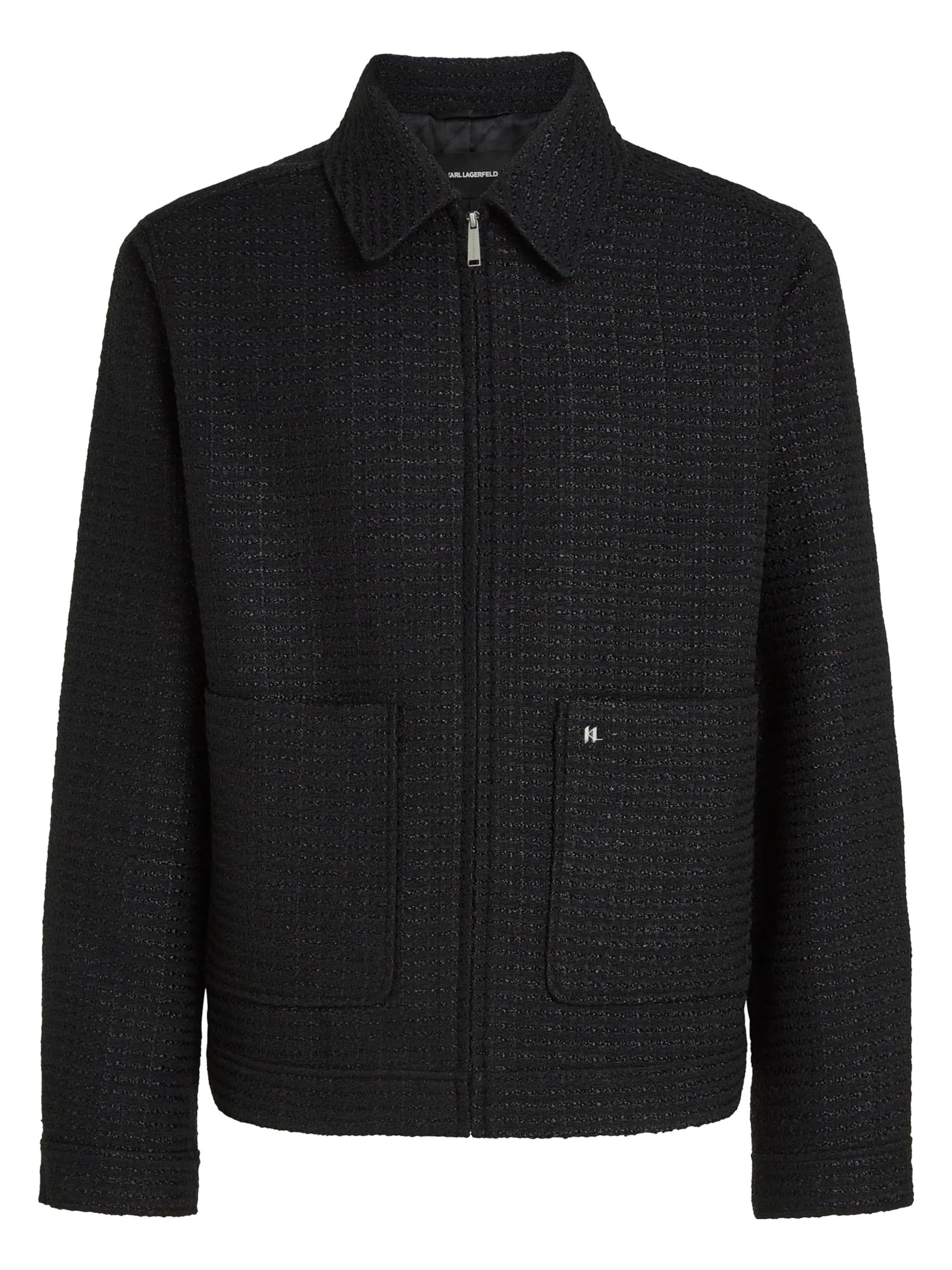 Karl Lagerfeld Jacke in Schwarz: Vorderseite